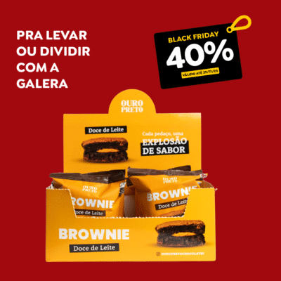 Caixa Display Brownie Doce de Leite (10un)