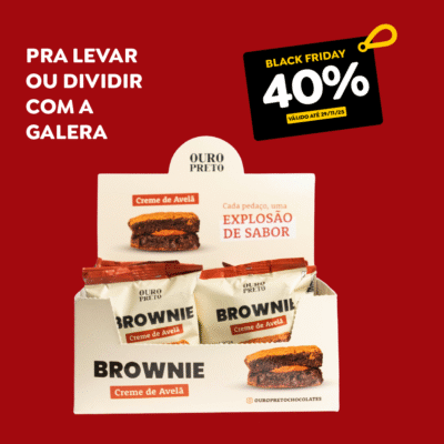 Caixa Display Brownie Creme de Avelã (10un)