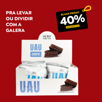 Caixa Display UAUfajor Amargo 70% (12un)