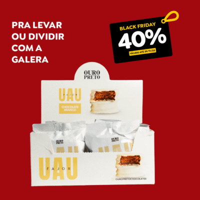 Caixa Display UAUfajor Chocolate Branco (12un)